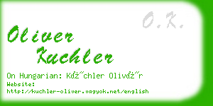 oliver kuchler business card